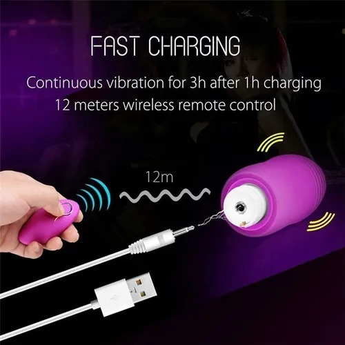 HUEVO RECARGABLE CON DIFERENTES ESTILOS DE VIBRACION